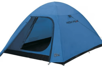 High Peak Kiruna Kuppelzelt für 2-Personen (280x140cm, blau/grau)