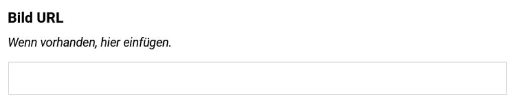 feld bild url eintragen