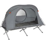 SoBuy AllinOne Feldbett (mit Zeltdach, Matratze, Schlafsack und Kissen; 194 x 147 x 87 cm)