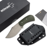 Taschenmesser Böker Plus Mad Man Micarta (8,4 cm, D2-Stahl, Kydexscheide mit Gürteladapter)
