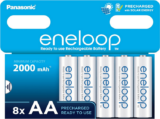 eneloop AA/Mignon NI-MH Akku 8er-Pack (Kapazität min. 2000 mAh, NI-MH Akkus, 2000 Mal wiederaufladbar) Prime