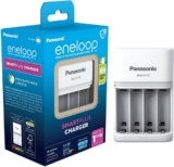 eneloop SmartPlus Ladegerät für 1-4 AA/AAA NIMH Akkus (1.5 Std. Ladezeit, 10 Sicherheitsfunktionen) Prime